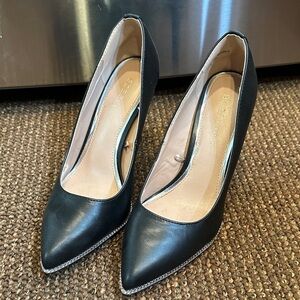 BCBGeneration Black Pointed Toe Heels